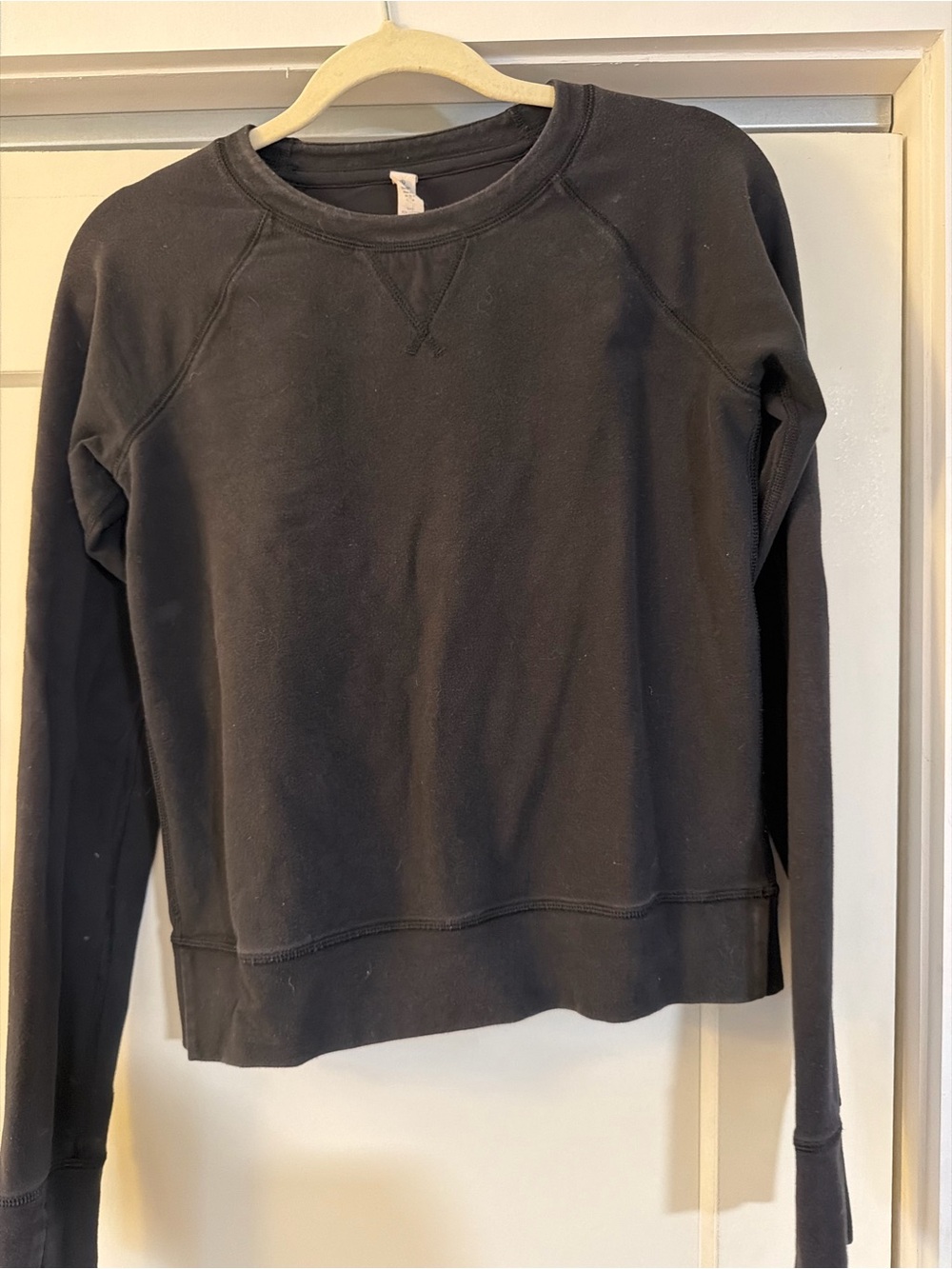 lululemon athletica Black Crewneck Pullover Sweatshirt